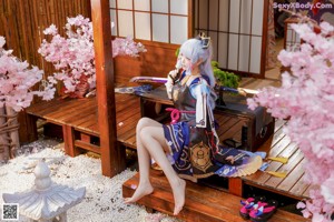 Cosplay 桜桃喵 神里绫华 Ayaka Kamisato